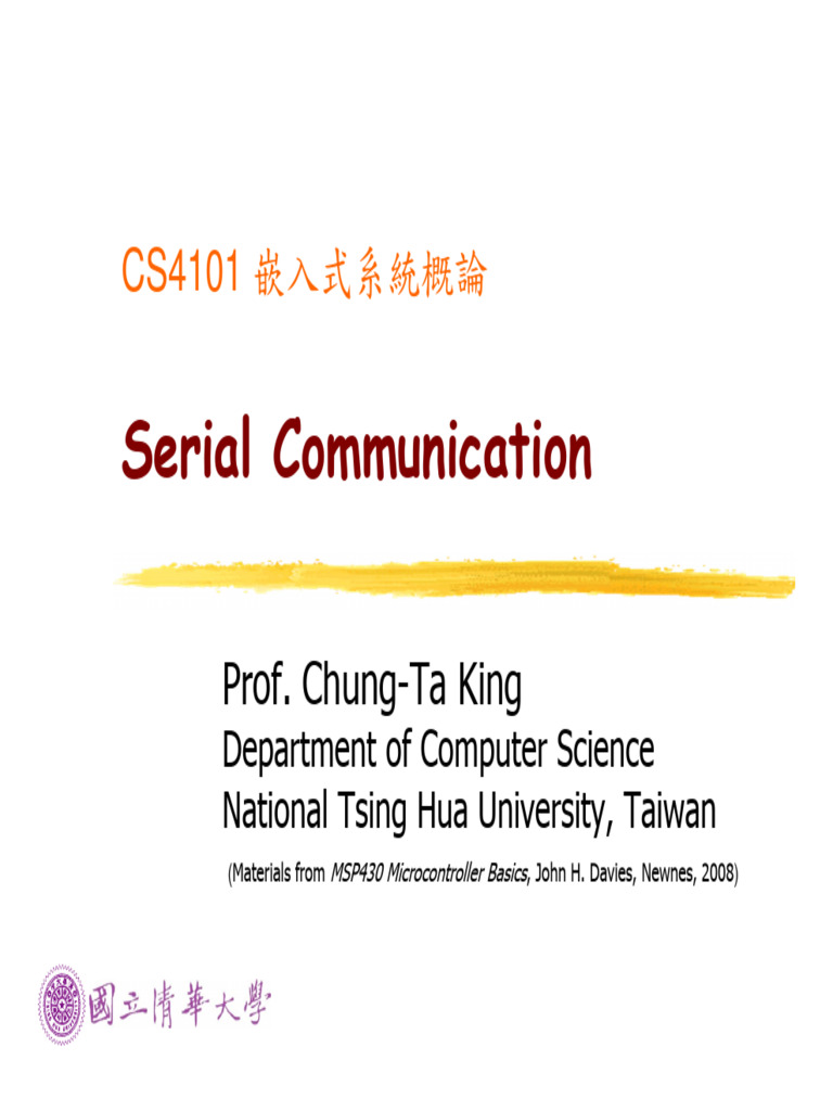 Asynchronous Serial Communication in MSP430 | PDF | Computing ...