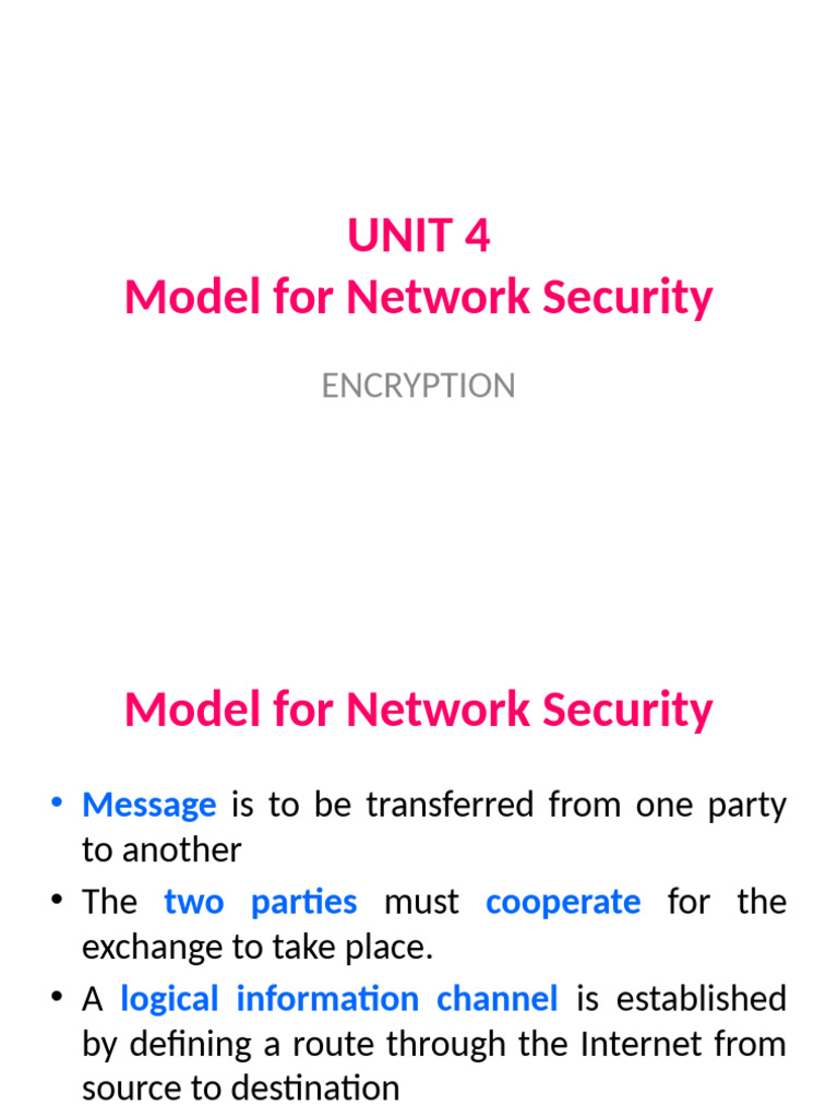 Network Security and Encryption Models | PDF | Cryptography | Cryptanalysis