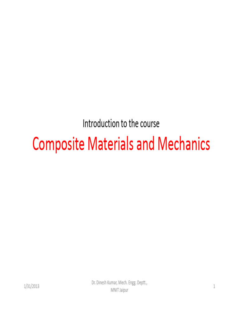 Composite Materials: Overview and Applications | PDF | Composite ...