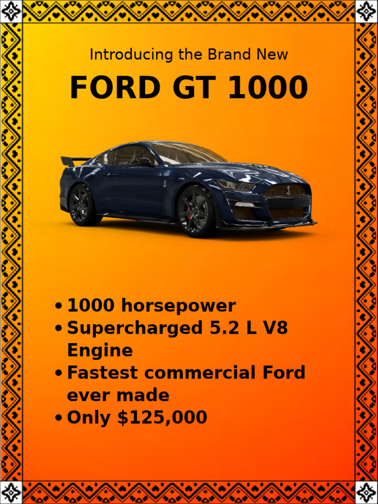 Ford GT 1000: 1000 HP Supercar | PDF