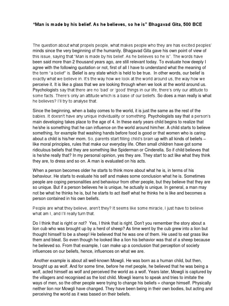man-is-made-by-his-belief-pdf-mind-metaphysics-of-mind