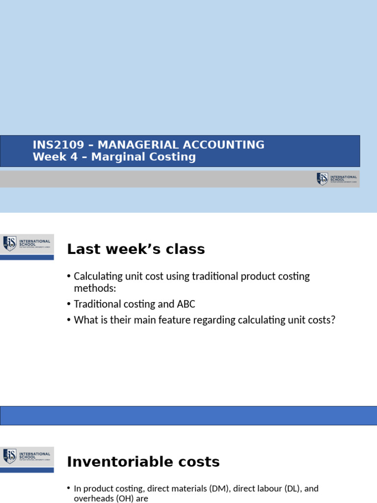 Marginal vs Absorption Costing Explained | PDF | Cost Of Goods Sold ...