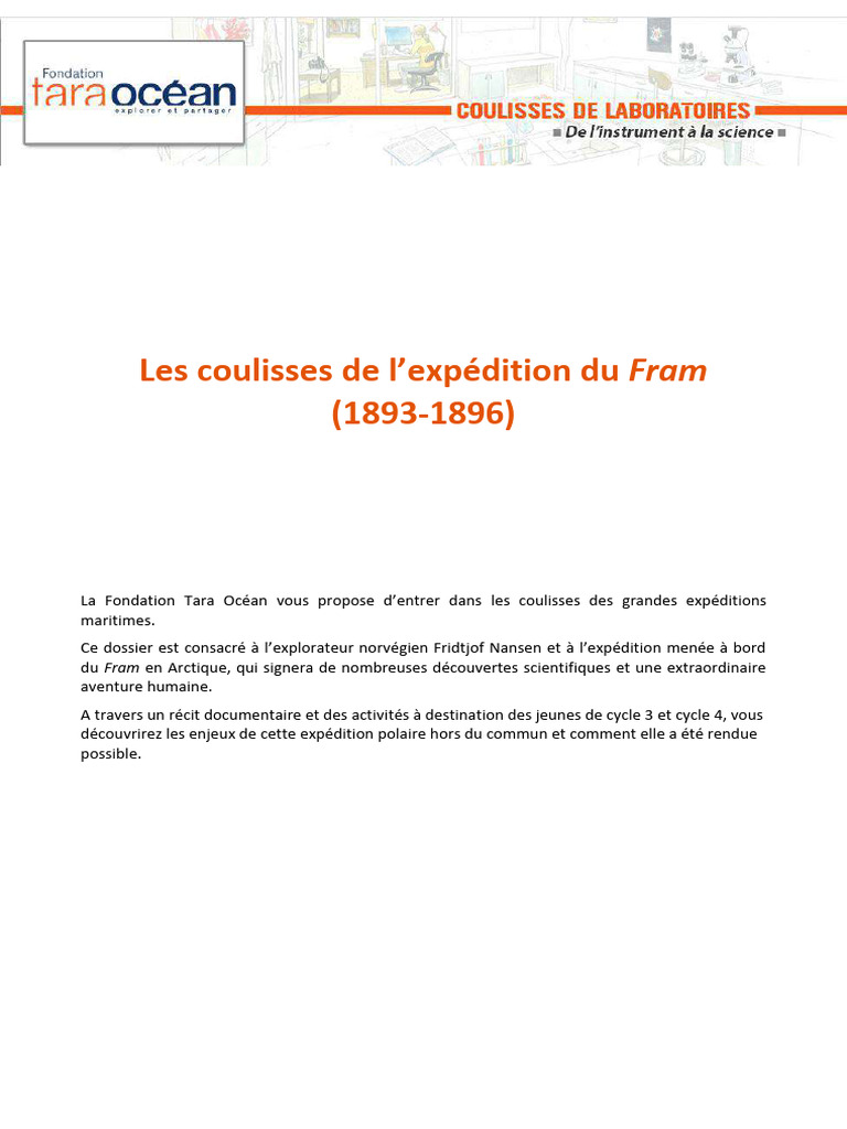 Coulisses de l'expédition du Fram | PDF