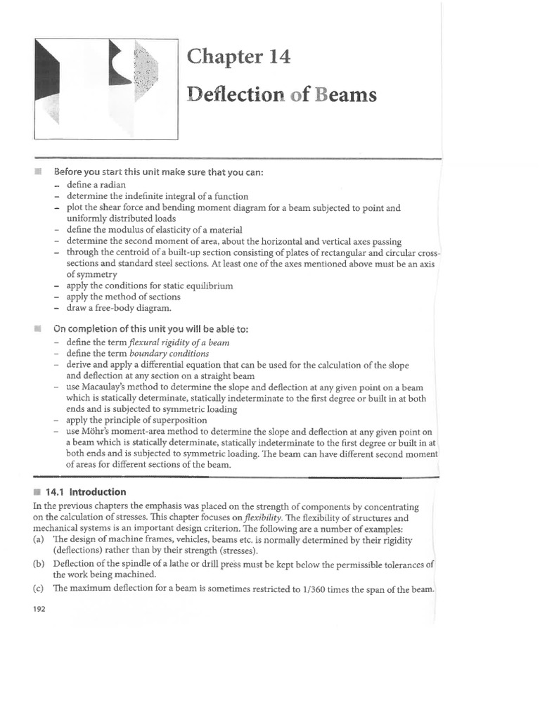 Lecture Notes Deflection of Beams I Macauleys Method | PDF