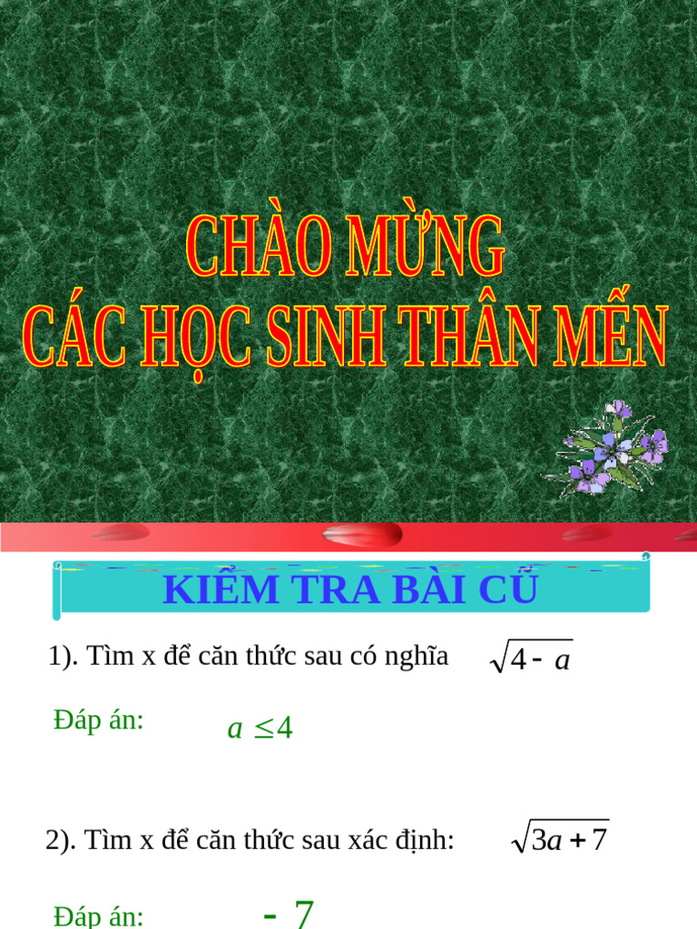 Khoi 9 Mon Toan Bai 3 Lien He Giua Phep Nhan Va Phep Khai Phuong  229202119160 | PDF