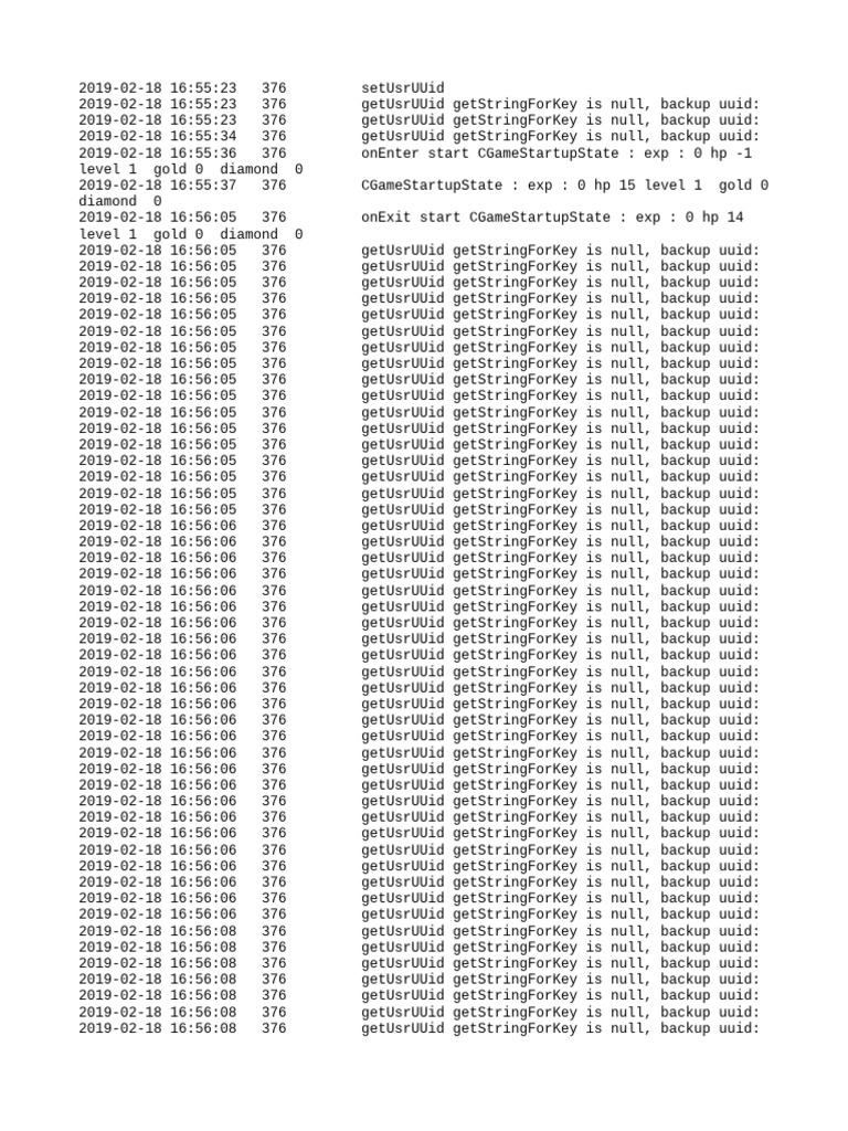 User UUID Retrieval Logs | PDF | Computer Architecture