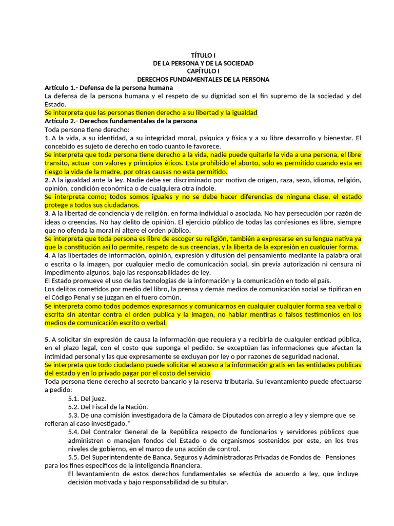 Derecho Constitucional | PDF | Libertad de expresión | Libertad