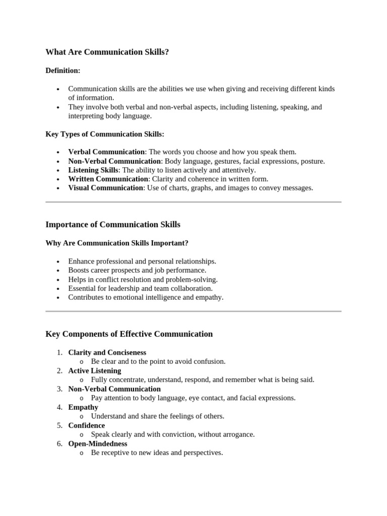 Mastering Communication Skills Guide | PDF | Communication | Nonverbal ...