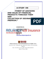 Life Insurance Project On Sales