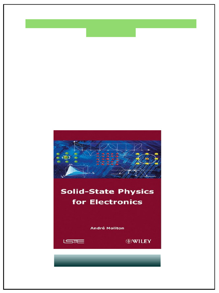 3029solid State Physics For Electronics Andre Moliton PDF Version | PDF ...
