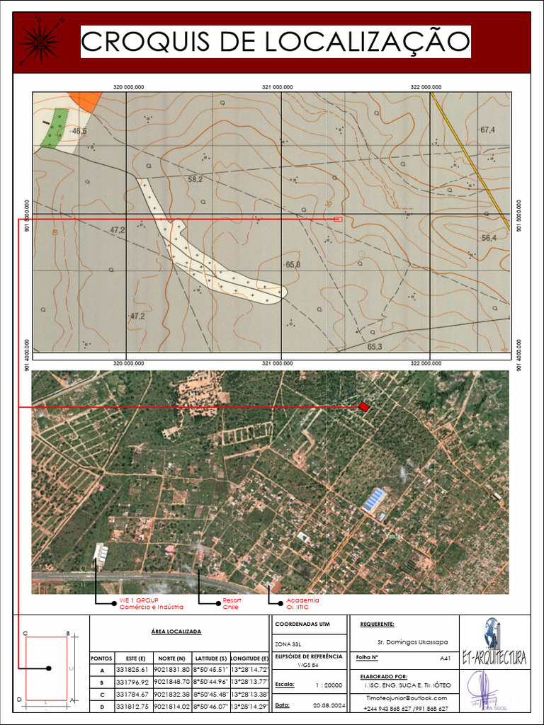 Croquis de Localização e Coordenadas UTM | PDF | Geodésia | Geofísica