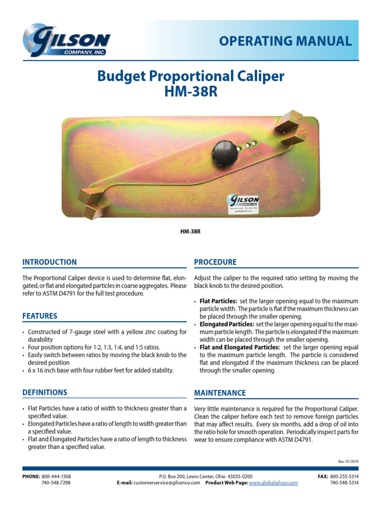 Proportional Caliper Device Overview | PDF