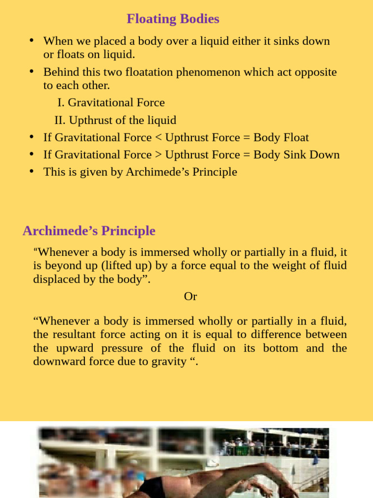 Understanding Floating Bodies and Buoyancy | PDF