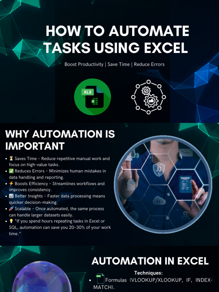 Automate Excel Tasks for Efficiency | PDF | Microsoft Excel | Visual ...