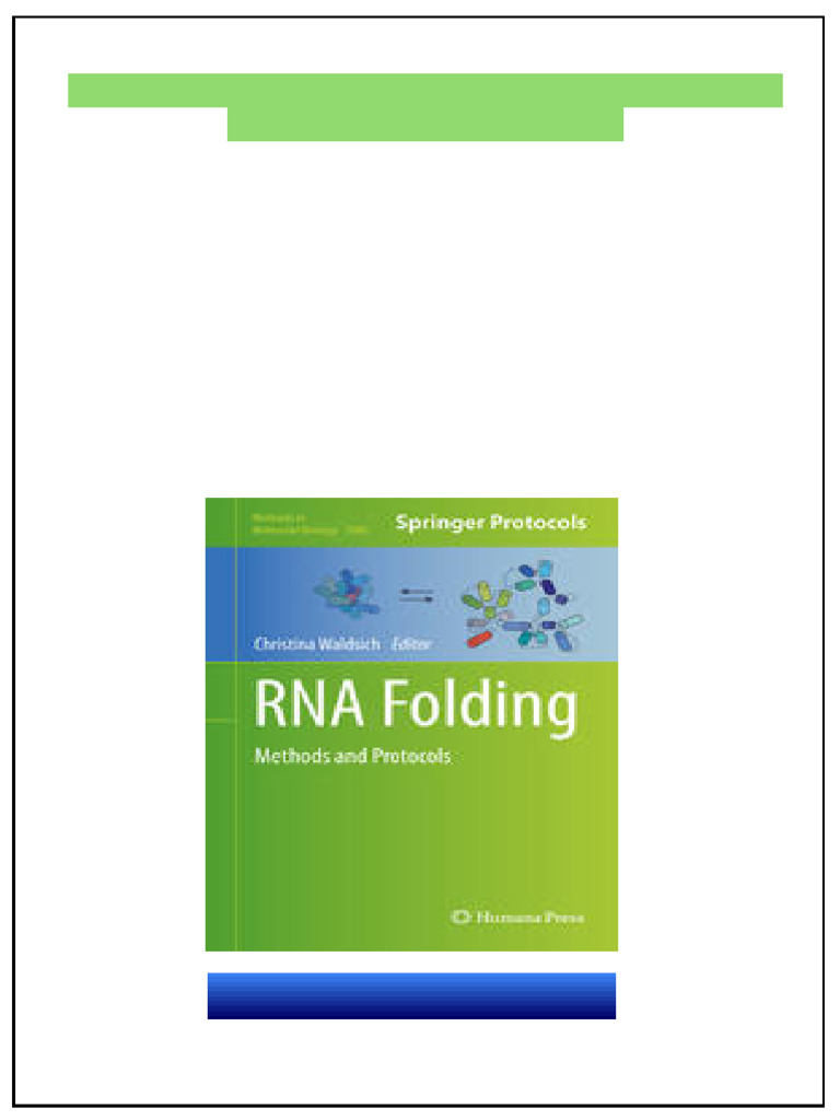 4302RNA Folding Methods and Protocols 1st Edition Ivo L. Hofacker ...