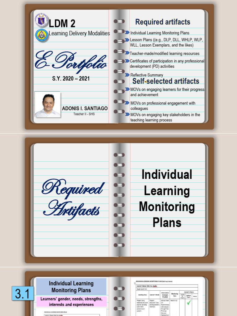 LDM 2 E-Portfolio: Teaching Artifacts and Strategies | PDF ...