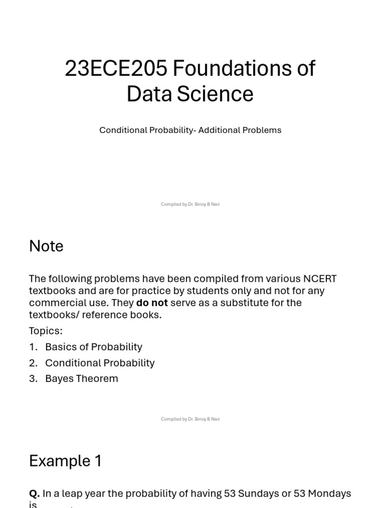 Conditional Probability Practice Problems | PDF | Tooth | Mathematics