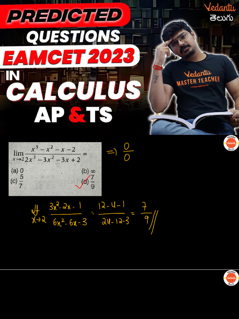 Top Predicted Questions EAMCET Calculus | PDF