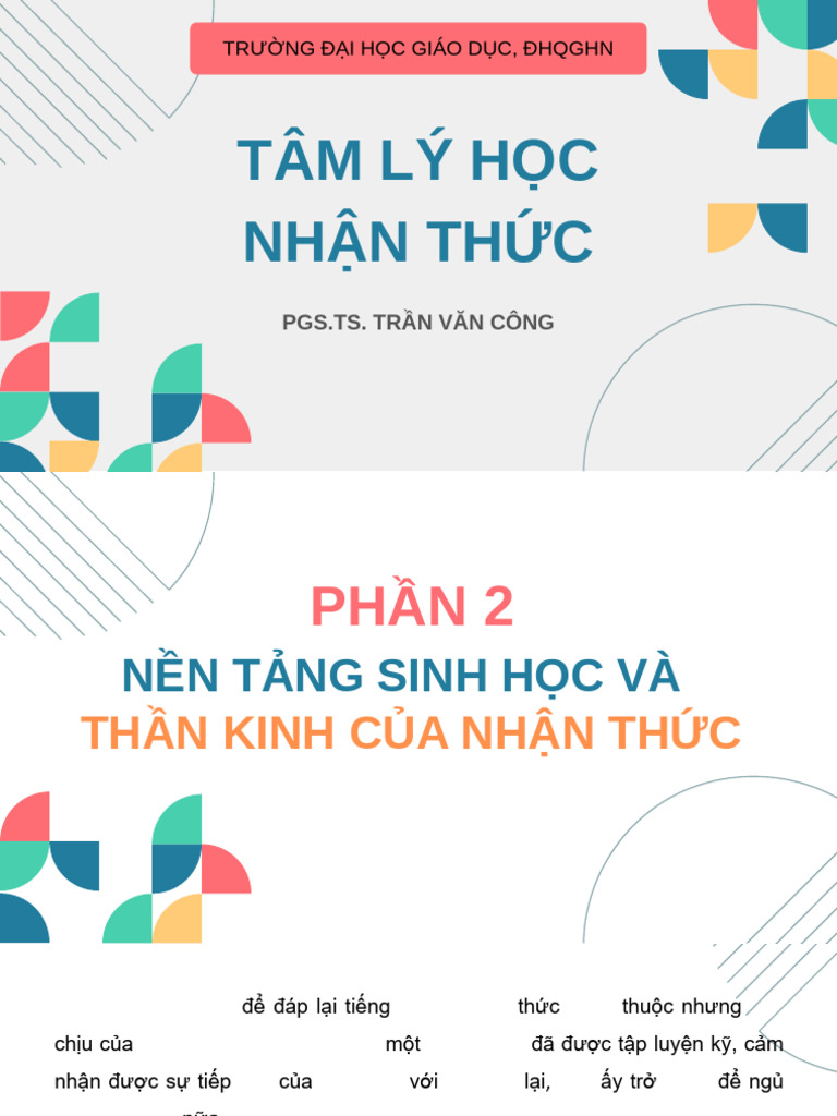 Tmpinaaun Tam Ly Hoc Nhan Thuc Phan 2 | PDF