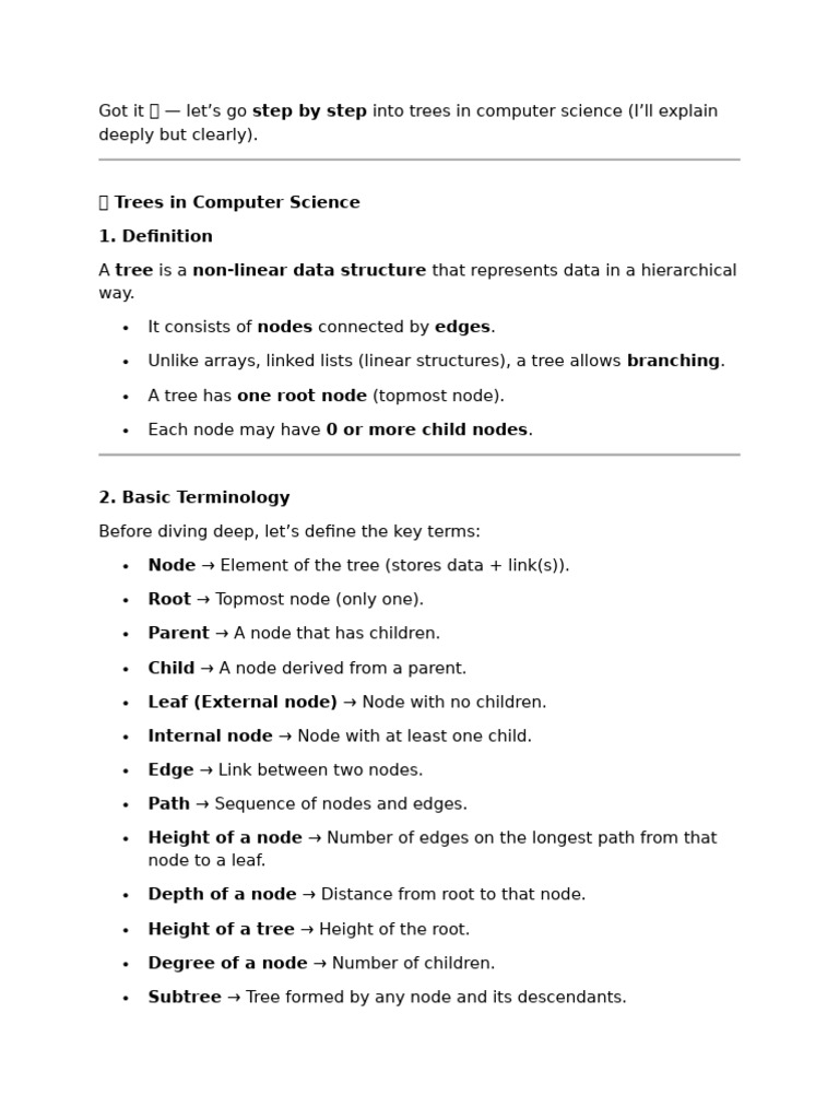 Understanding Trees in Computer Science | PDF | Algorithms And Data ...