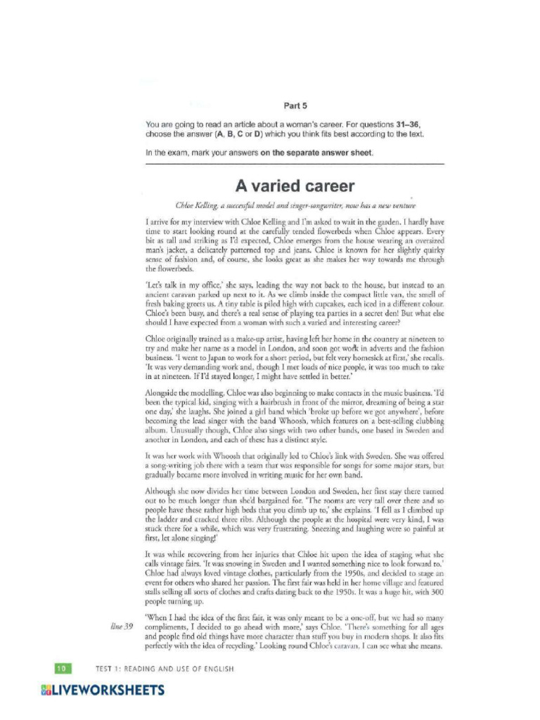 B1+ Unit 1 Reading | PDF