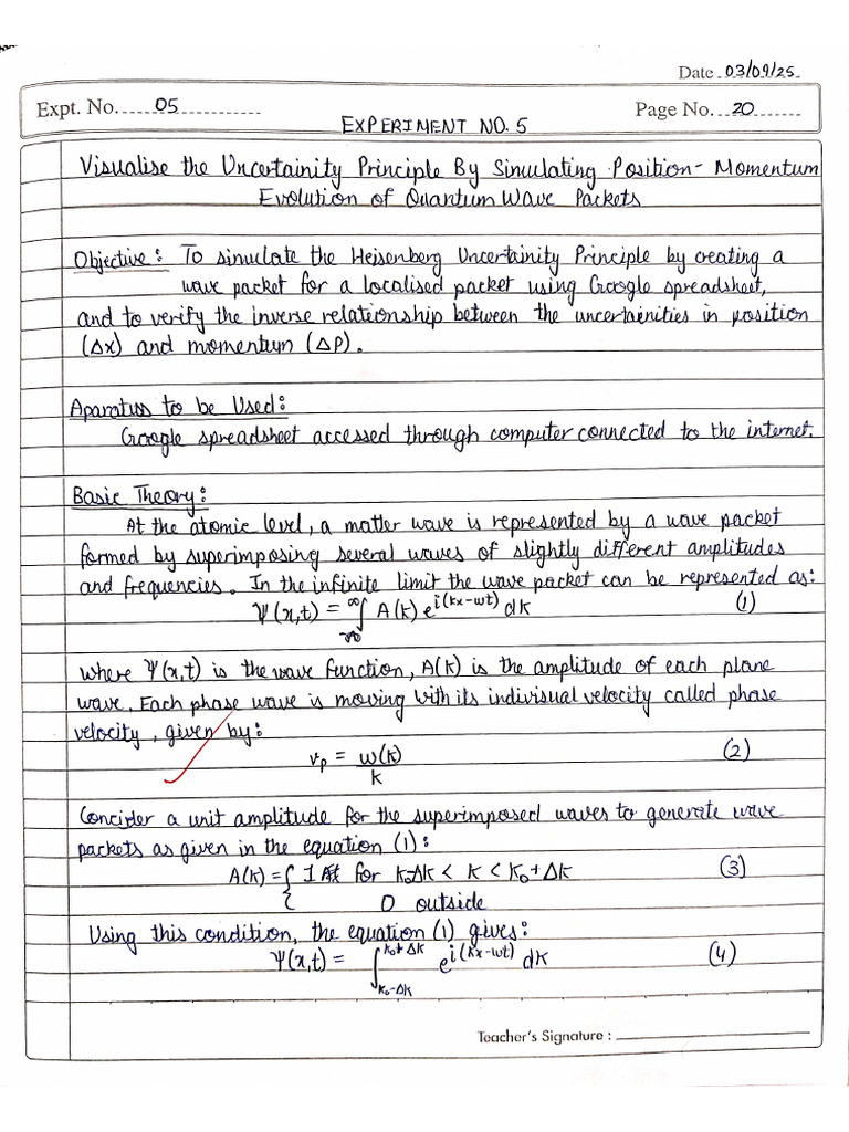 Experiment 05 Physics | PDF