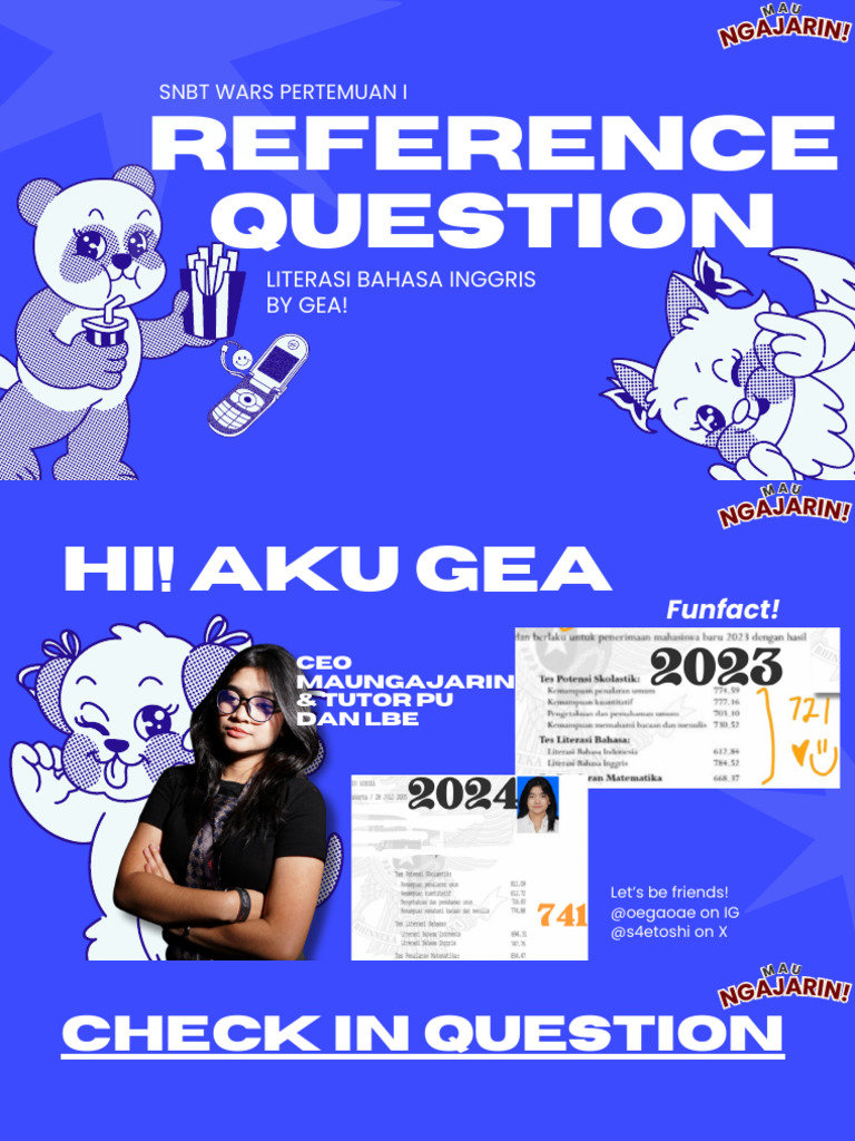 Reference Question LBE - 22 Agustus | PDF