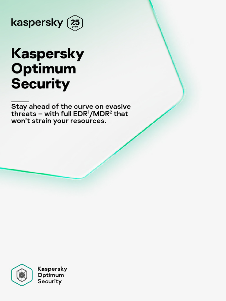 Kaspersky Optimum Security Overview | PDF | Computer Security | Security