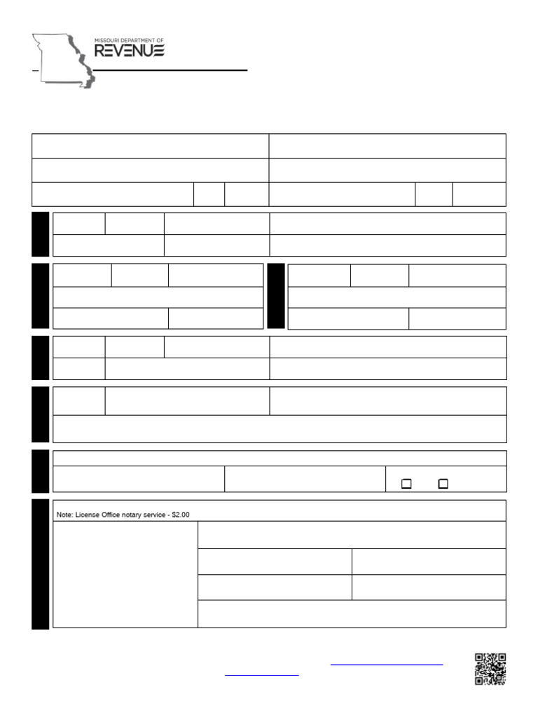 Missouri Vehicle Bill of Sale Form | PDF | Notary Public