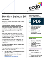 ecdp Email Bulletin 36 