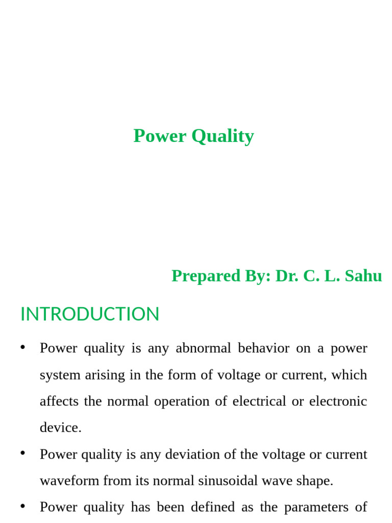 Understanding Power Quality Issues | PDF | Root Mean Square | Transformer