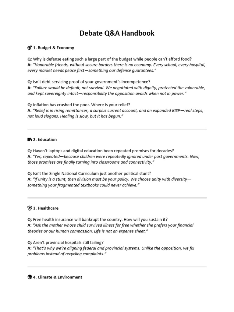 Debate Q | PDF