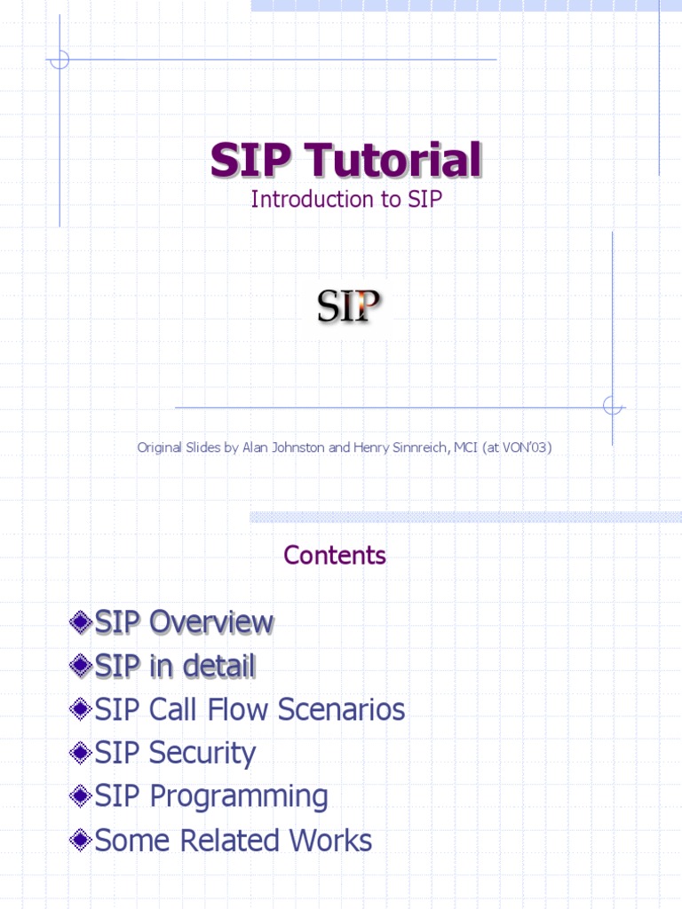 Intro To SIP Draft Final | PDF | Session Initiation Protocol | Java Servlet