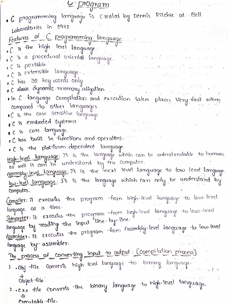 C Notes | PDF
