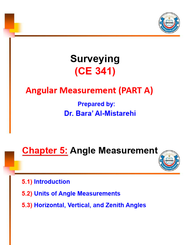 Angle Measurement Techniques in Surveying | PDF | Angle | Geometry