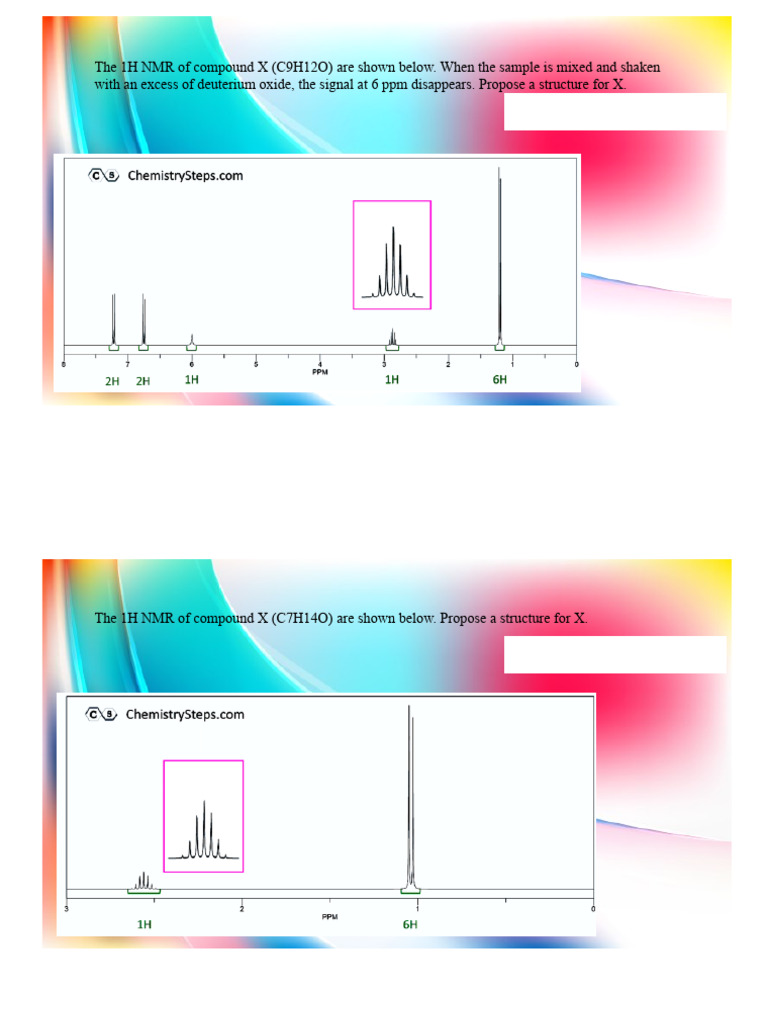 Lab7-NMR Problems | PDF
