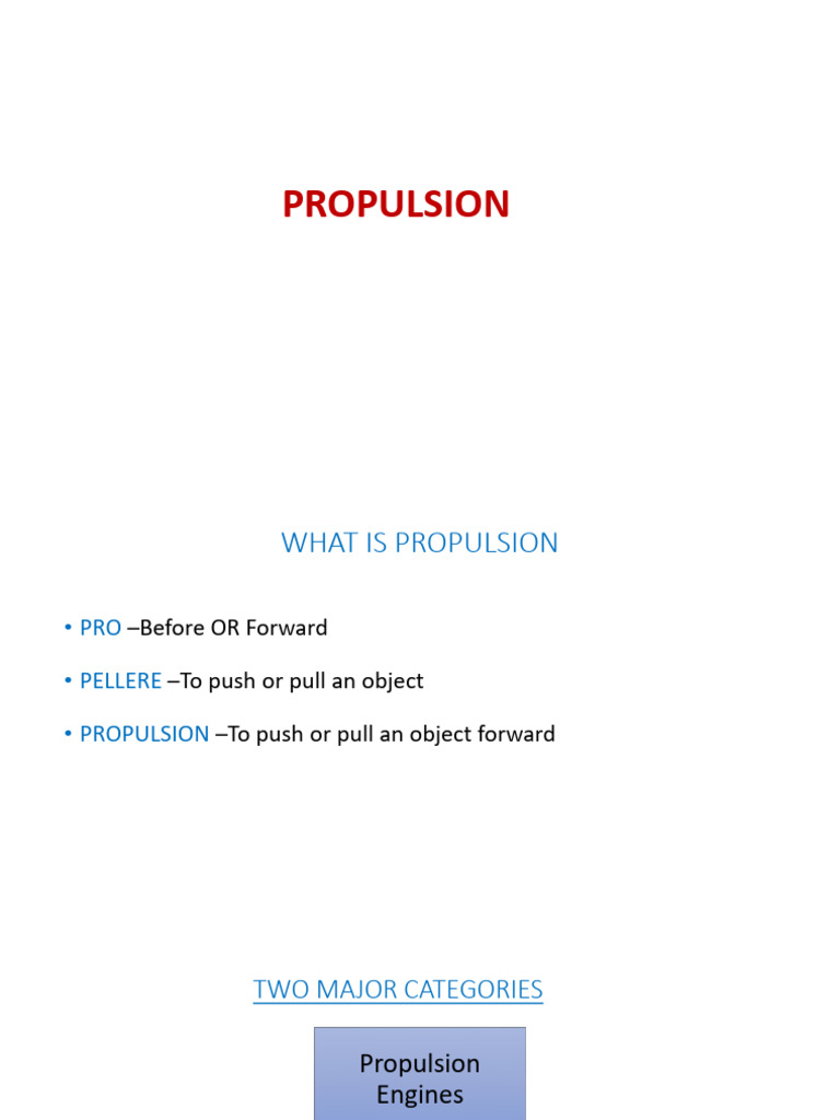 Understanding Propulsion Systems | PDF | Jet Engine | Engines