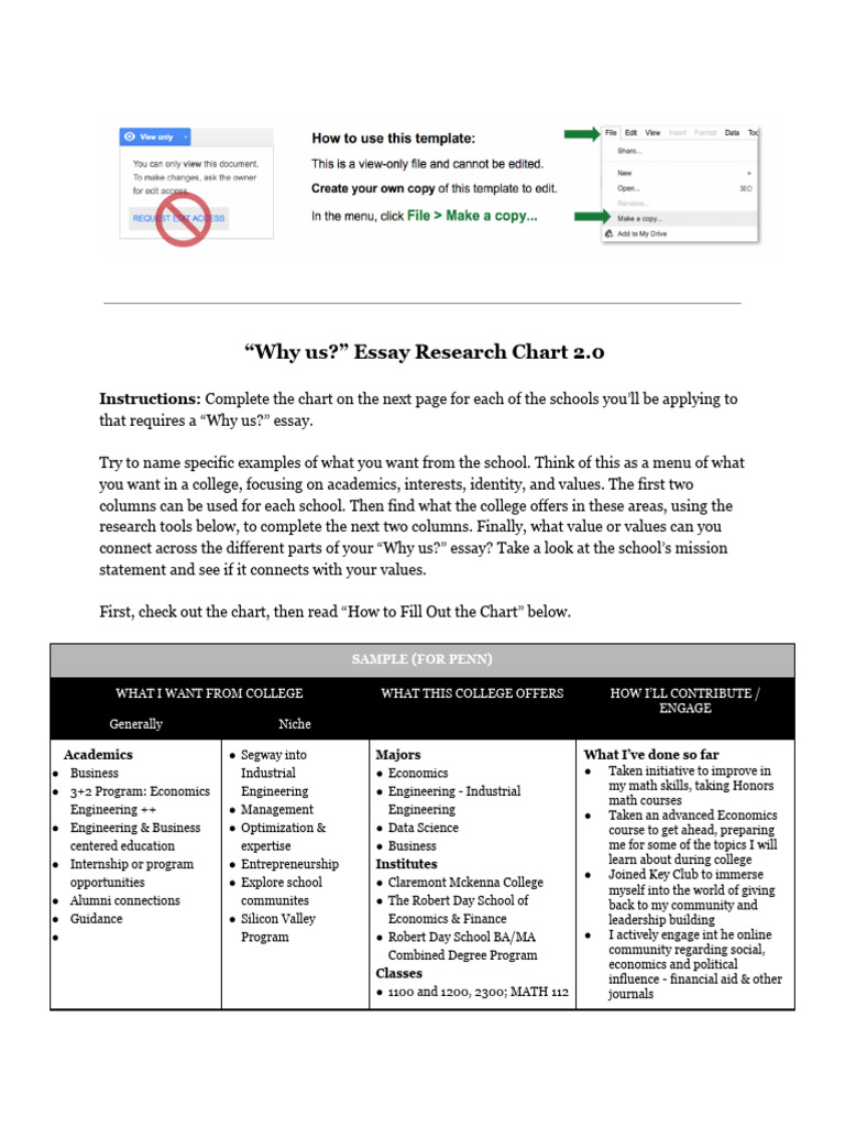 Why Us? Research Chart 2.0 Guide | PDF | Engineering