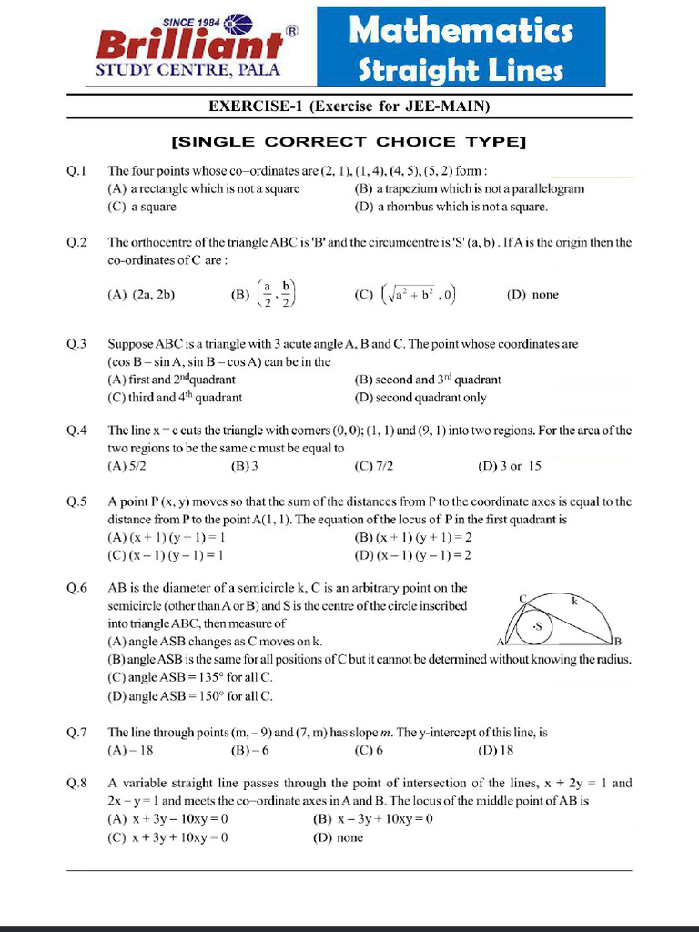 Straight Lines | PDF