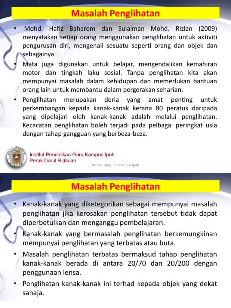5 Masalah Penglihatan | PDF