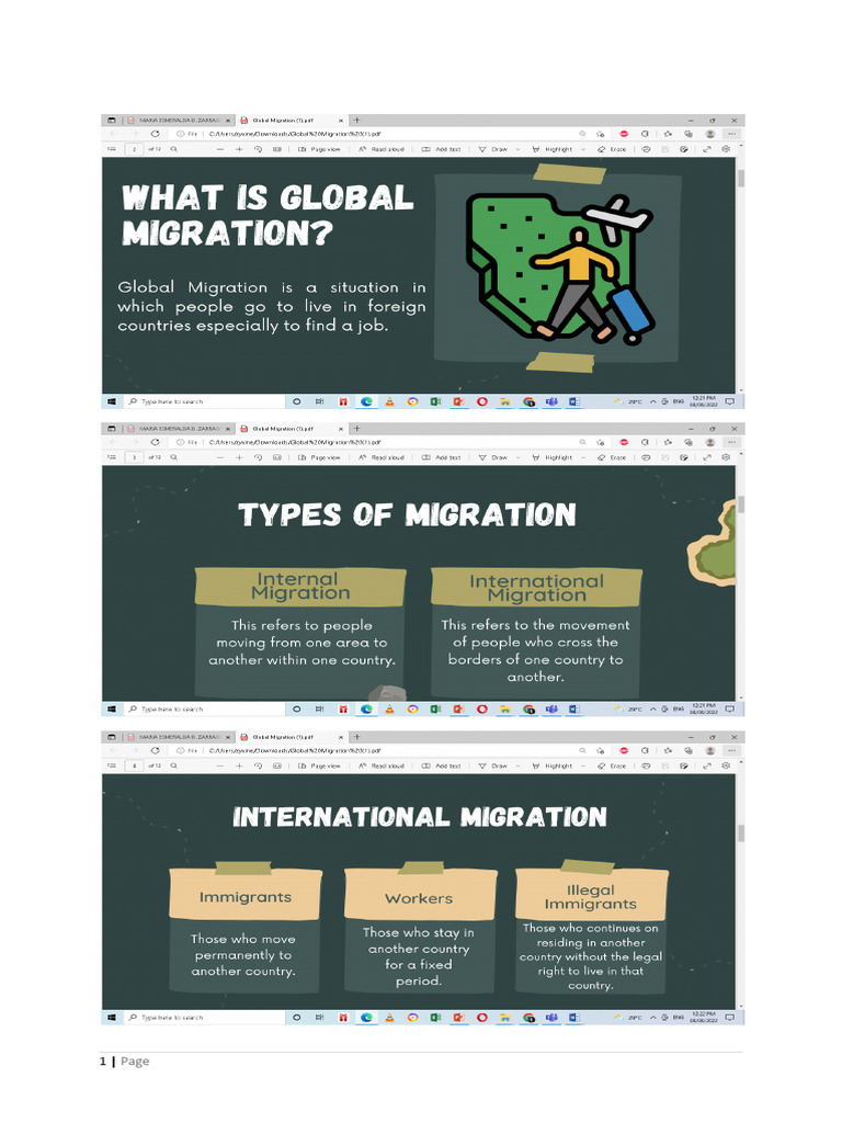 Global Migration | PDF