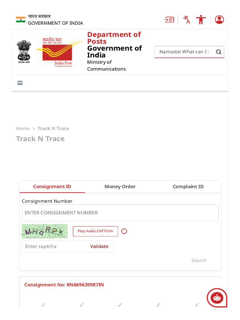 Track Your India Post Consignment Online | PDF