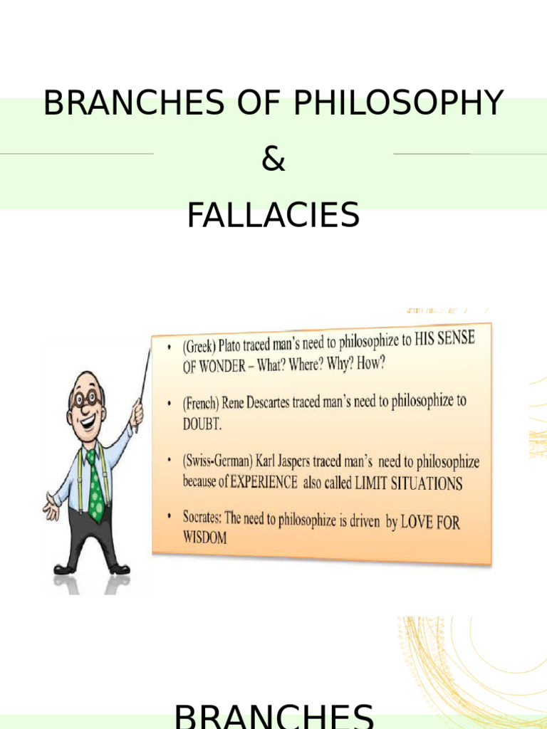 Philosophy Branches and Fallacies Explained | PDF | Epistemology ...