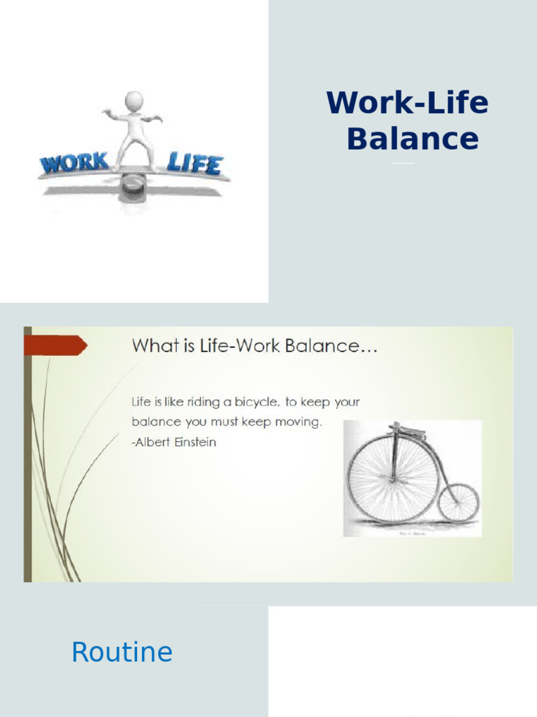 Work Life Balance | PDF