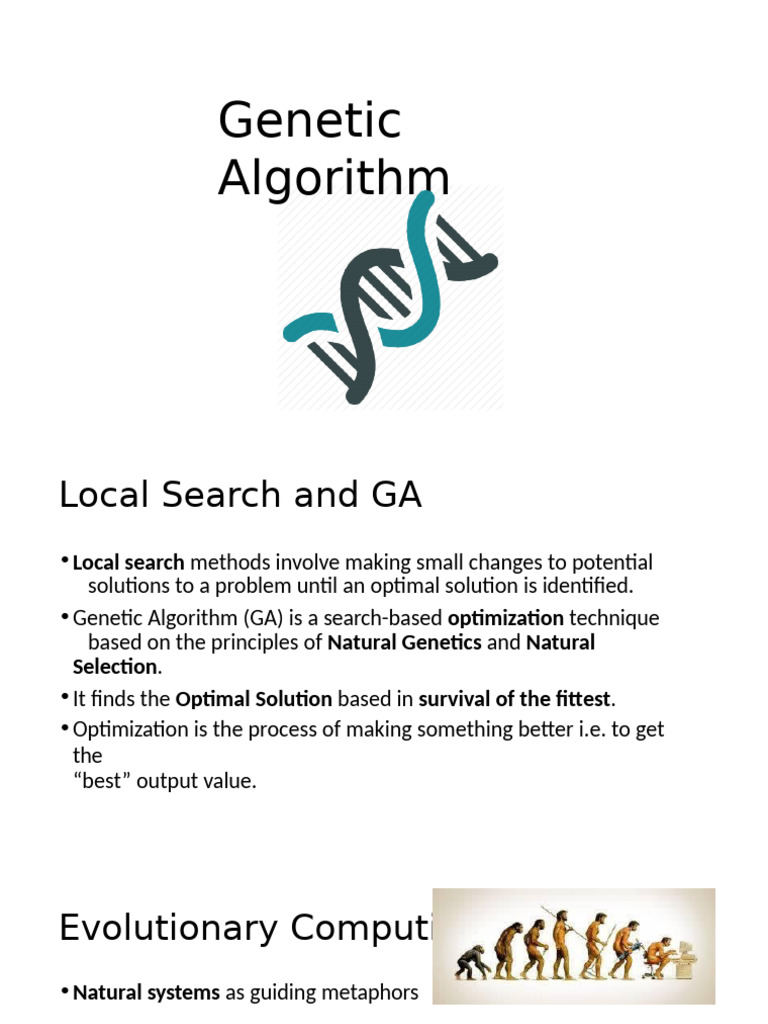 Genetic Algorithms: Optimization Techniques | PDF | Genetic Algorithm ...