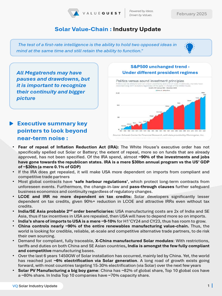 Solar Industry Update: IRA Impacts & Trends | PDF | Photovoltaics ...