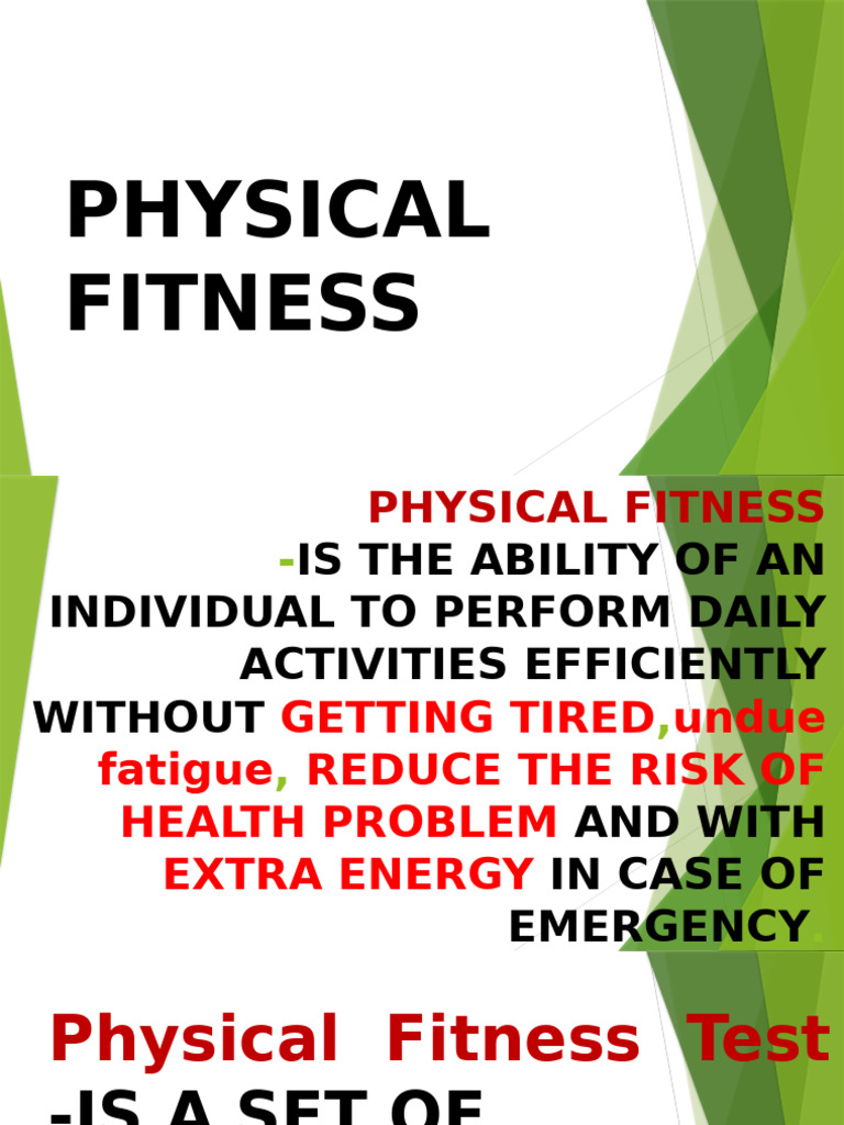 Understanding Physical Fitness Tests | PDF | Body Mass Index | Diseases ...