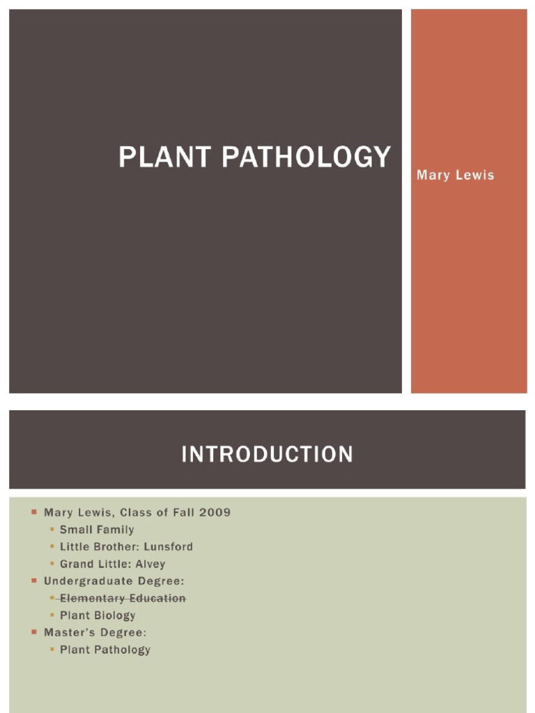 Plant Pathology | PDF