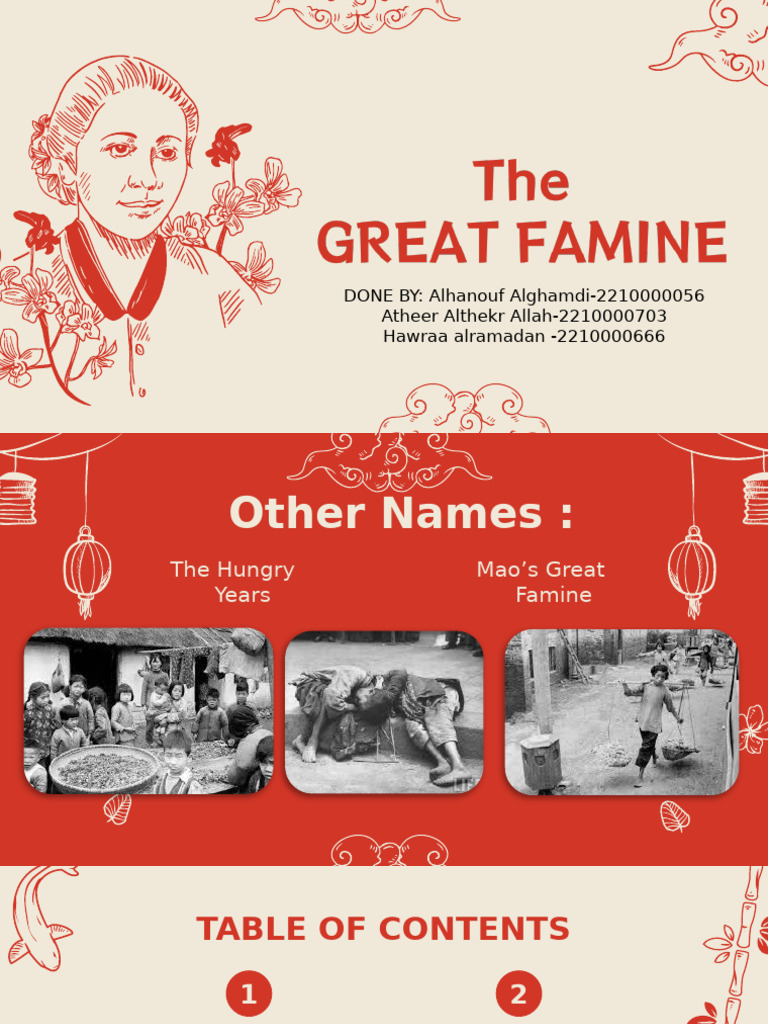 China s Great Famine Causes And Impacts PDF Infant Mortality Famine