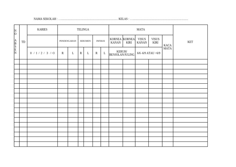 Catatan CKG 2025 | PDF